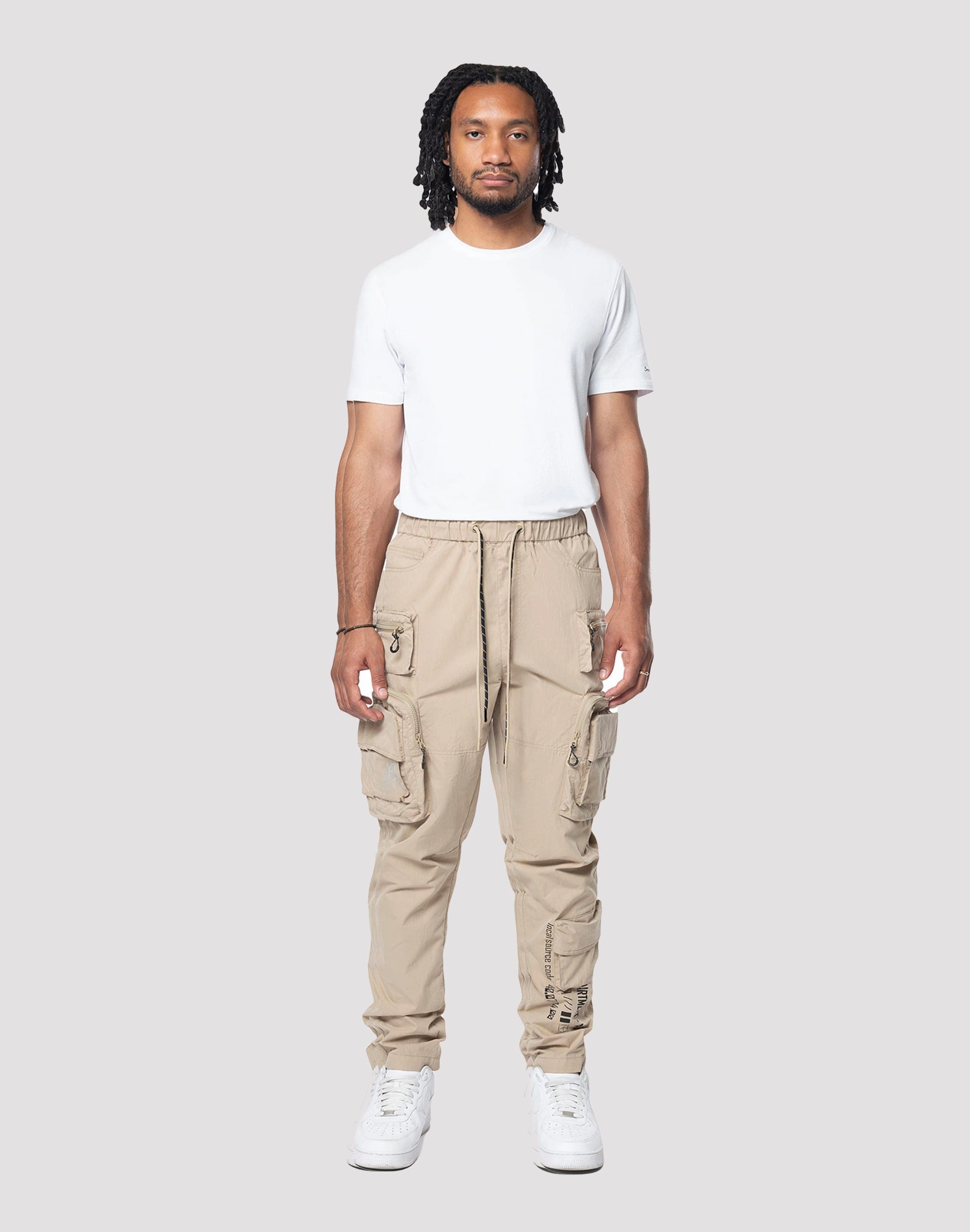 Grindhouse Utility Khaki Nylon Pants Fashion labels Outerwear options
