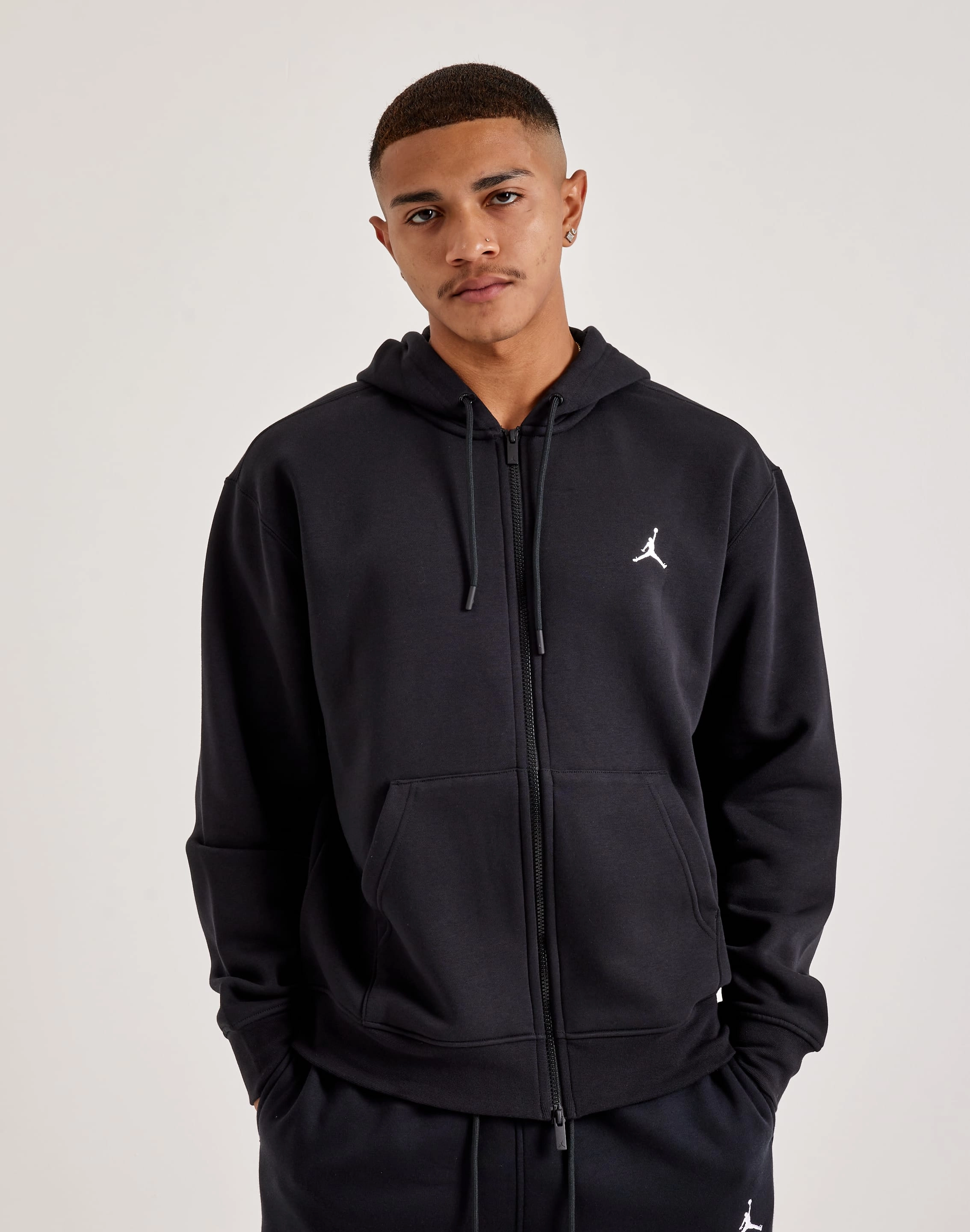 Jordan Brooklyn Full-Zip Fleece Hoodie Leather - material fashion Swimwear selections