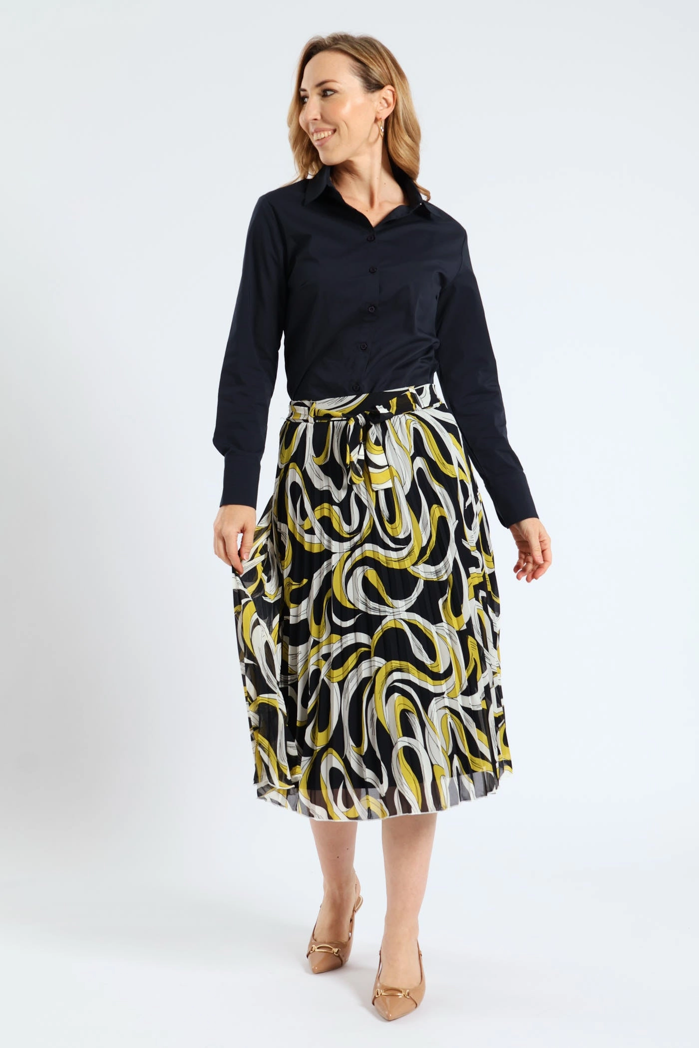 Classic Formal Shirt - Navy Free shipping offers Spandex - incorporated fashion