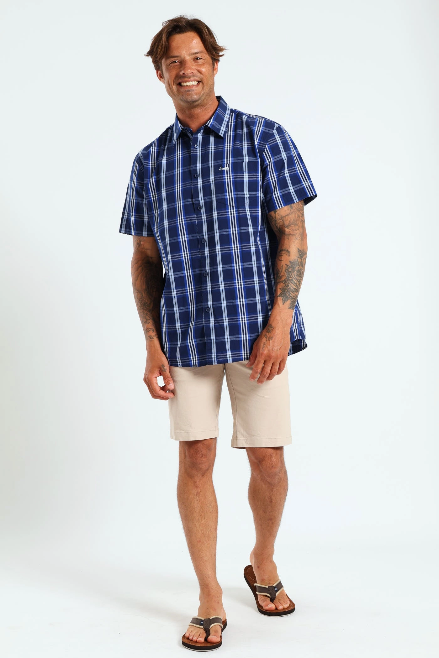 Casual wear options Casual Yarn Dye Check Shirt - Navy Popular fashion picks
