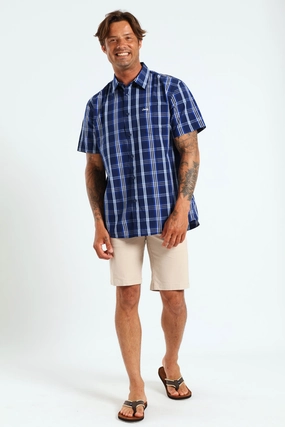 Fashion forecasting Casual Yarn Dye Check Shirt - Navy Fashion sizes