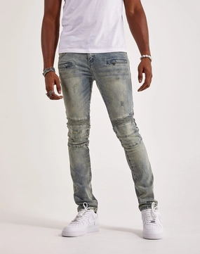 Fashion forecasting Kilogram Ripped Moto Jeans Military - inspired fashion