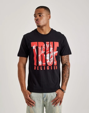 Fashion-forward items True Religion Buddha Tee Leather - material fashion