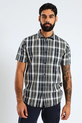 Fashion history Check Shirt - Fatigue Suede - finished fashion