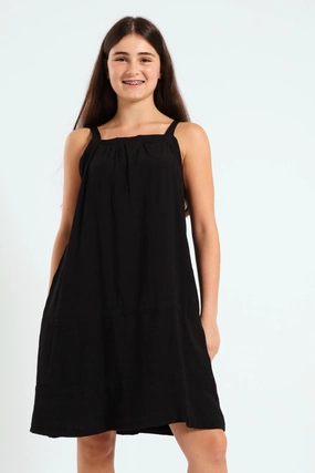 Fashion influencers' recommendations Girls Lined Stitched Airflow Dress - Black Formal wear selections