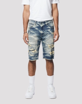 Fashion influencers' recommendations Grindhouse Westport Blue Essential Denim Shorts Hip - hop fashion