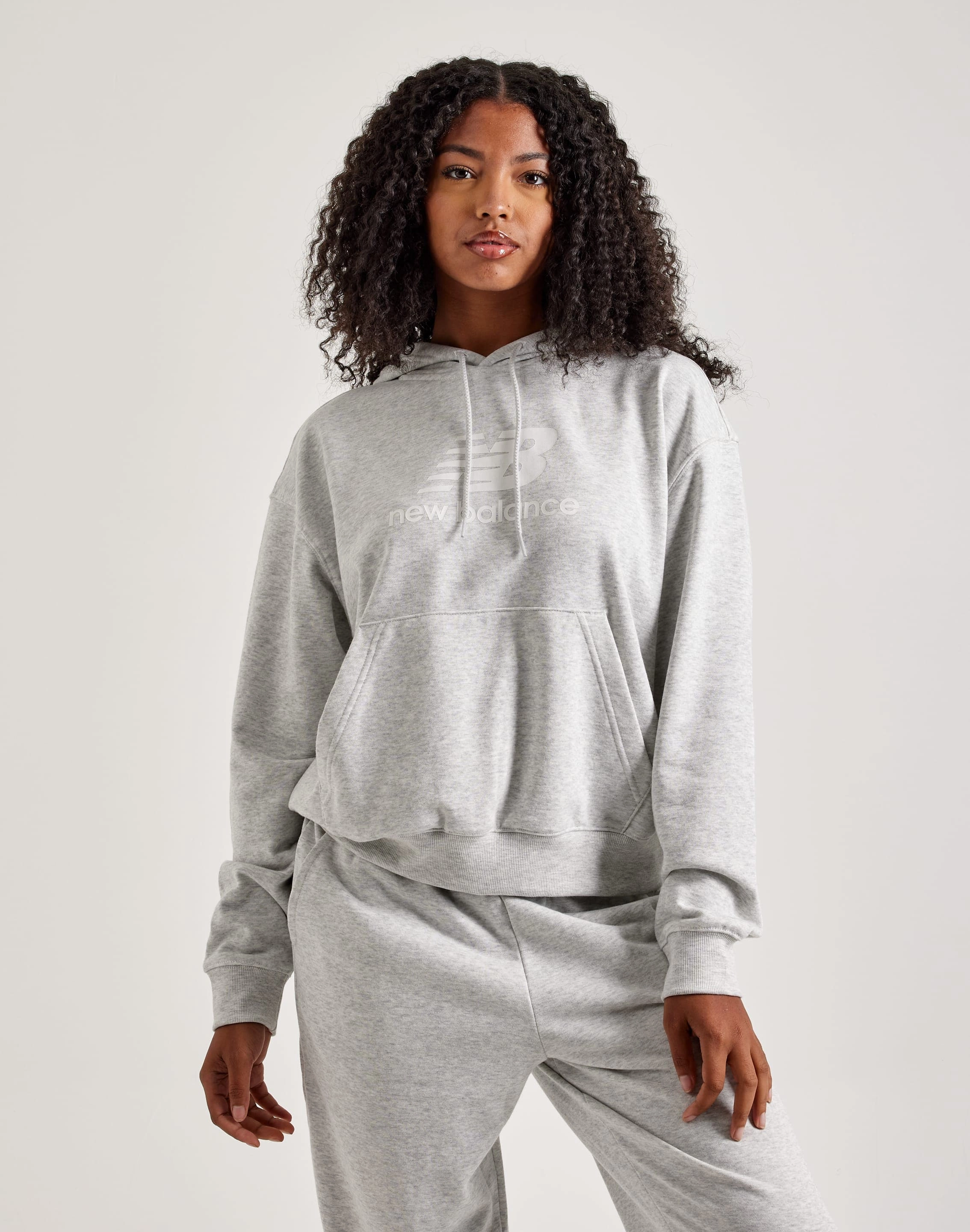 Beaded fashion items New Balance Sport Essentials French Terry Logo Hoodie Hip - hop fashion