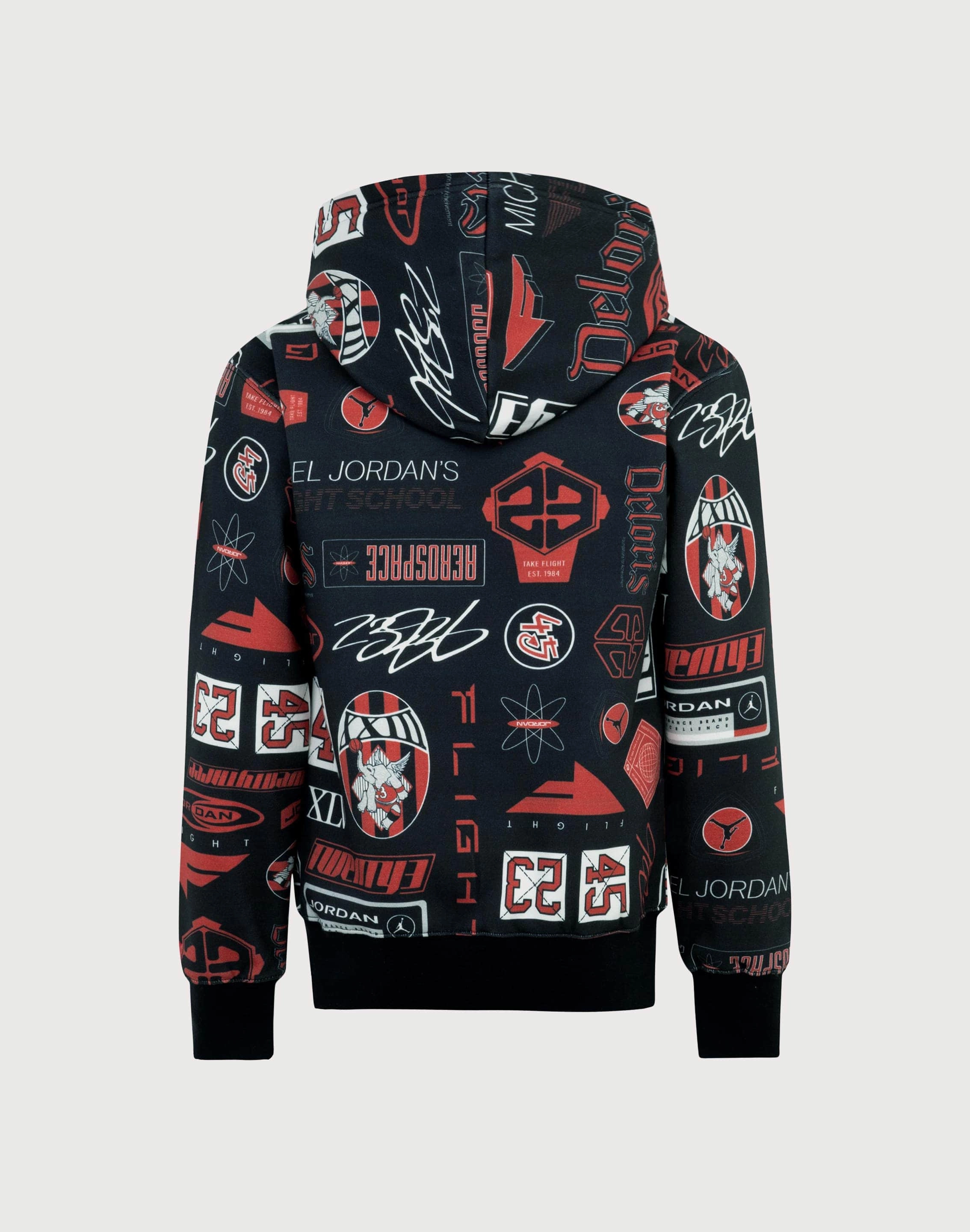 Fashion inspiration Jordan All Over Printed Fleece Black/Multi Big Boys' Pullover