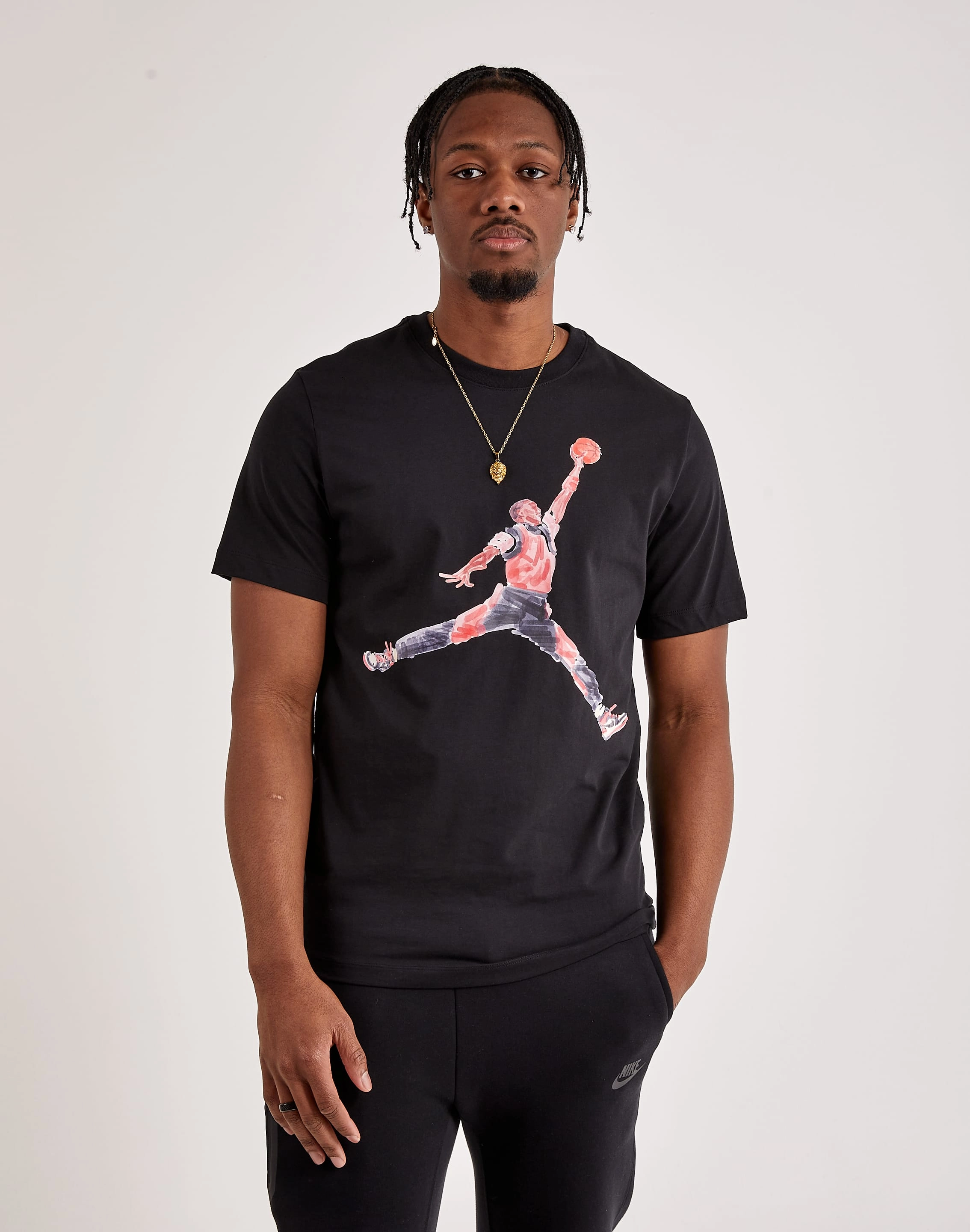 Jordan Watercolor Tee Silk - fabric fashion Stylish products