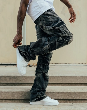 Fashion inspiration Smoke Rise Stacked Flare Cargo Jeans Budget - friendly fashion
