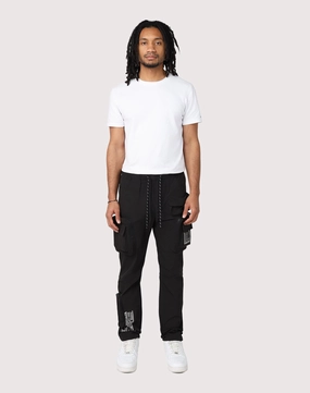 Fashion labels Grindhouse Utility Nylon Black Cargo Pants Fashion labels