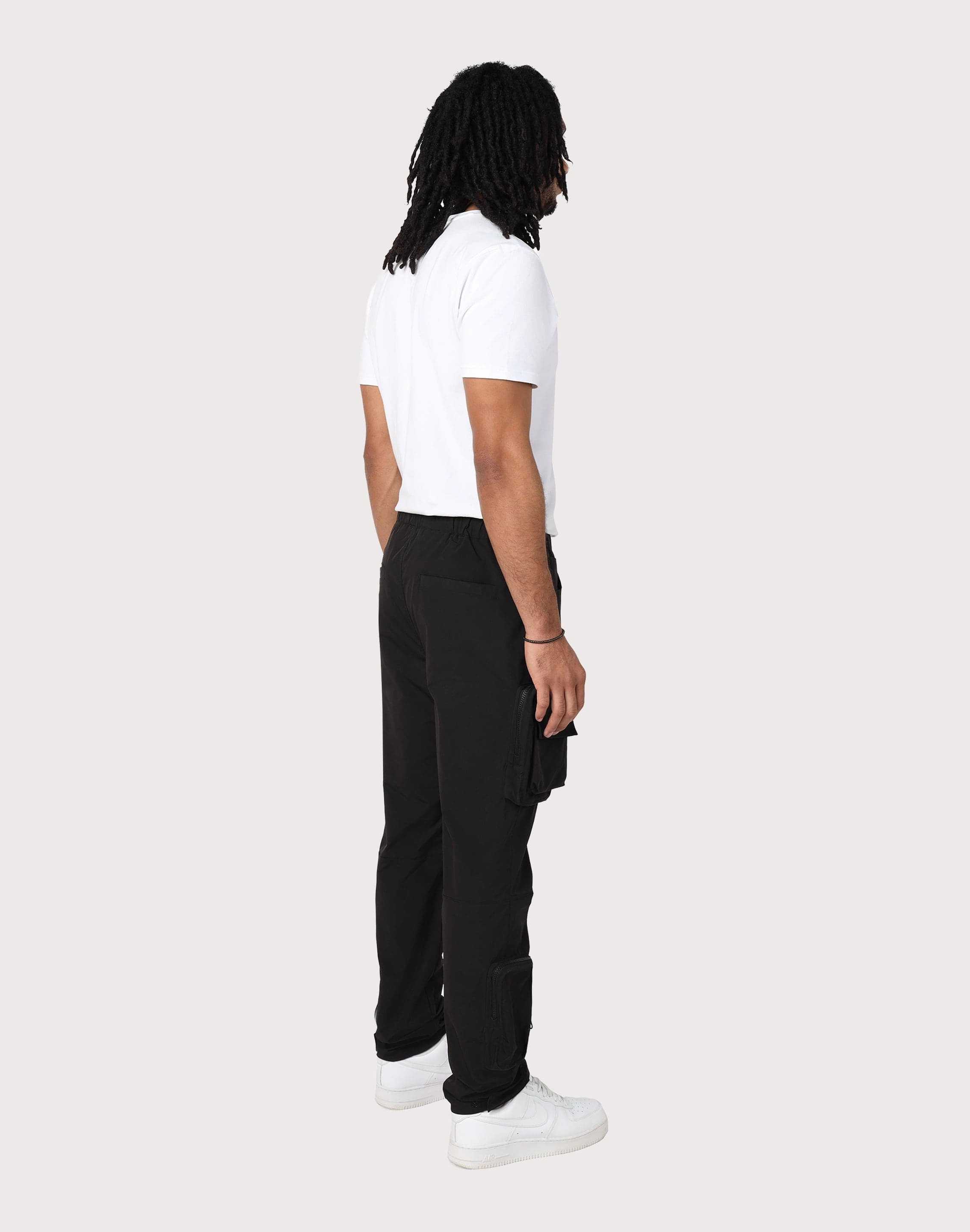 Fashion labels Grindhouse Utility Nylon Black Cargo Pants