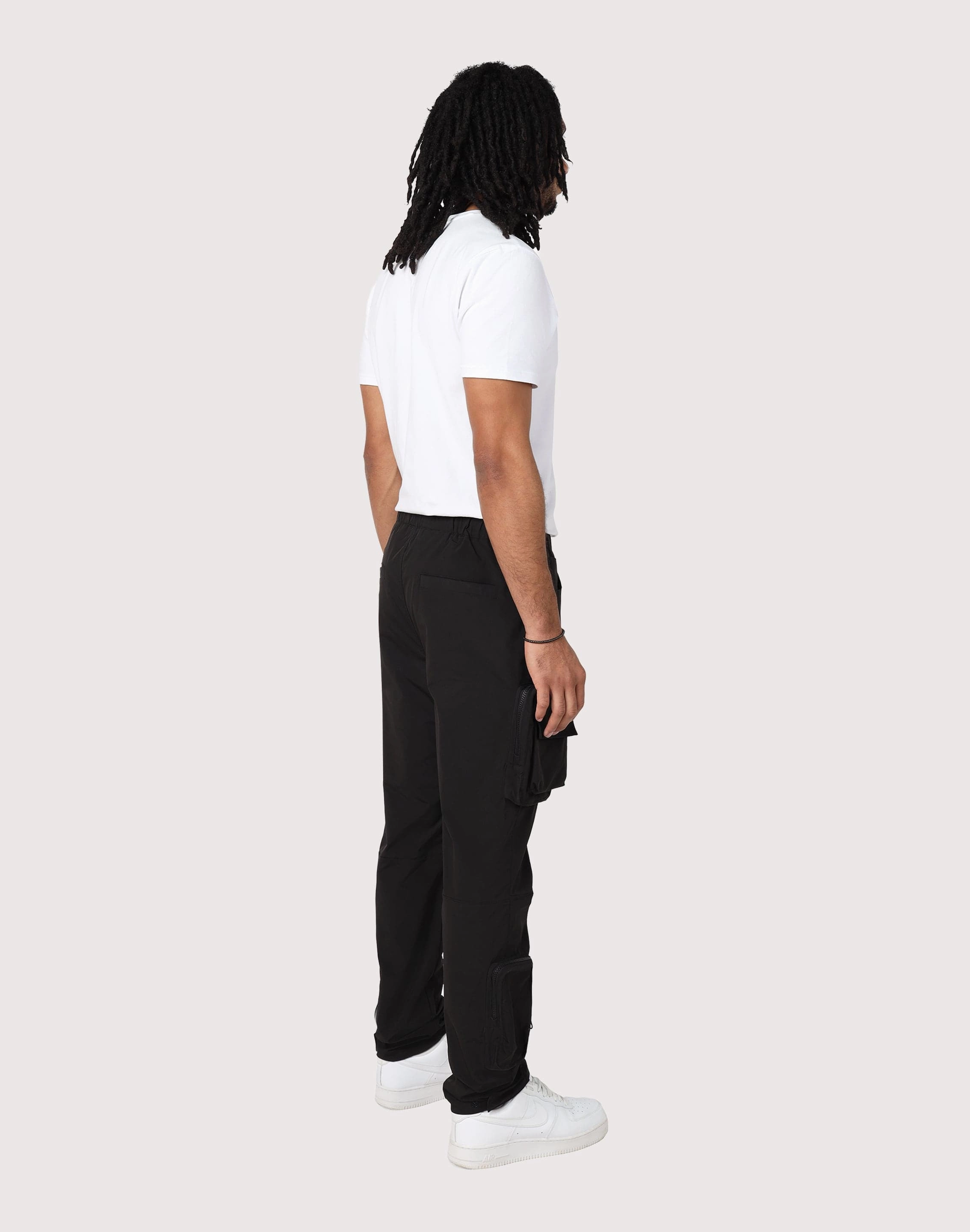 Fashion labels Grindhouse Utility Nylon Black Cargo Pants