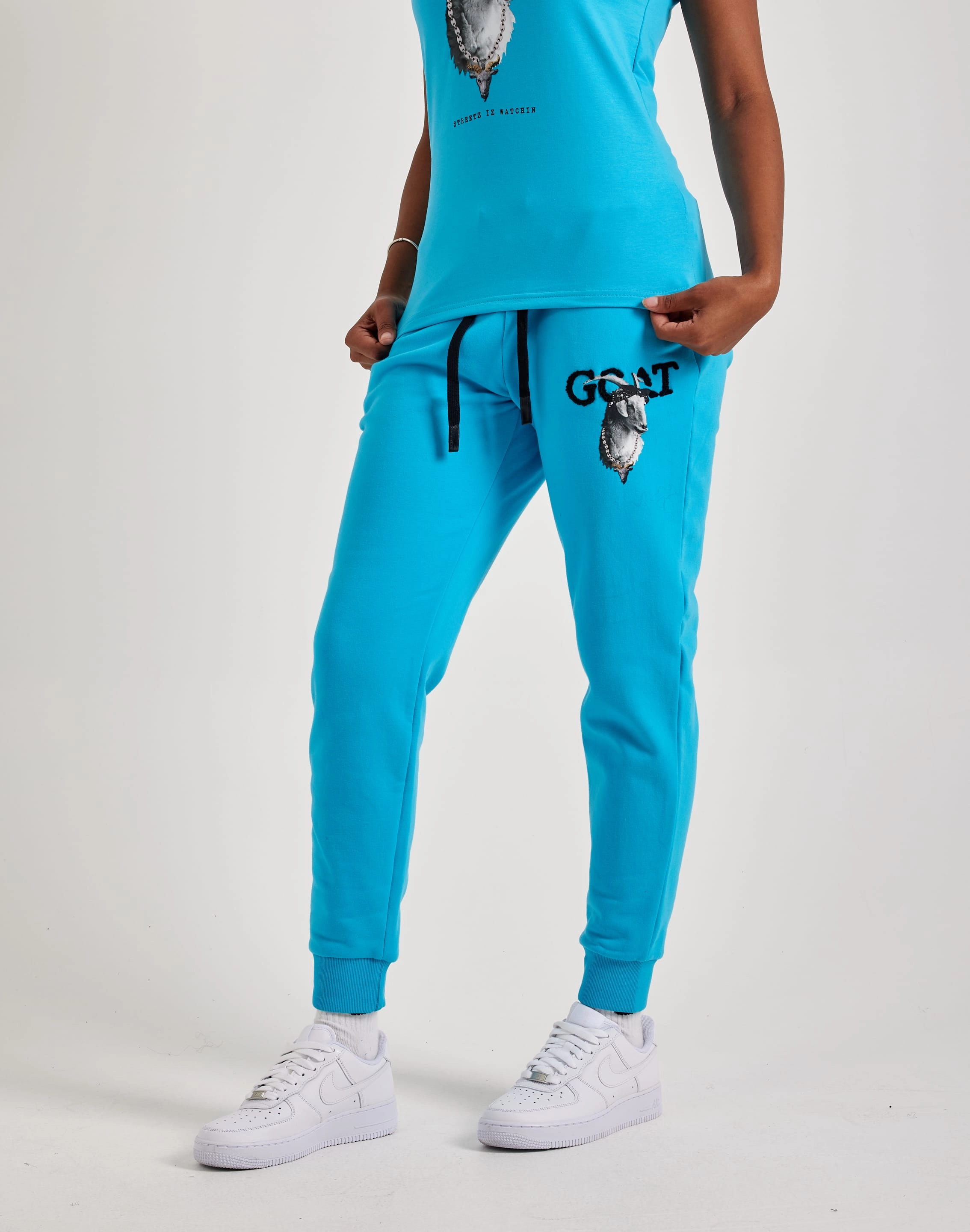 Streetz Iz Watchin Goat Fleece Joggers Fashion labels Bohemian style items