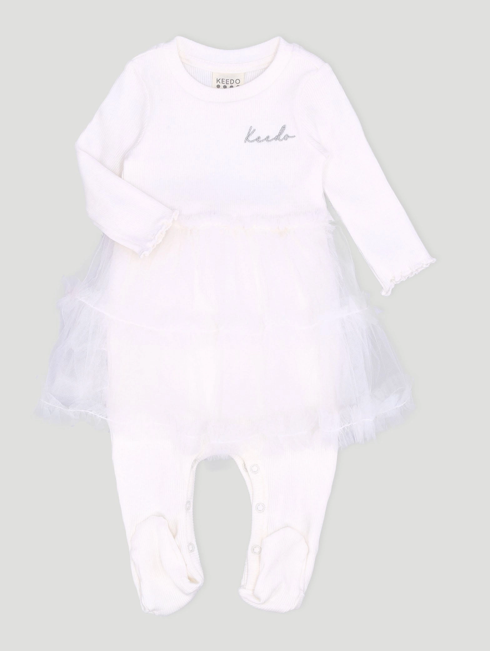Fashion lookbook Keedo Baby Girls Premium Cotton Lycra Dress With Tuille Fashionable goods