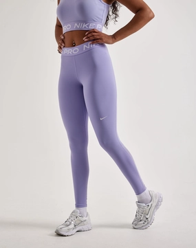 Fashion lookbook Nike Pro Mid-Rise Mesh-Paneled Leggings Polyester - used fashion