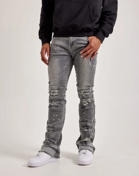 Fashion models Kilogram Heavy Ripped Stacked Denim Jeans Organic fashion products