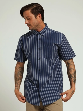Fashion museums Stripe Shirt - Navy Casual wear options