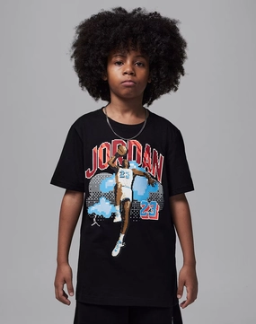 Fashion must - haves Jordan Air Digi Tee Grade-School Silk - fabric fashion