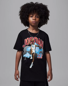 Fashion must - haves Jordan Air Digi Tee Grade-School Silk - fabric fashion