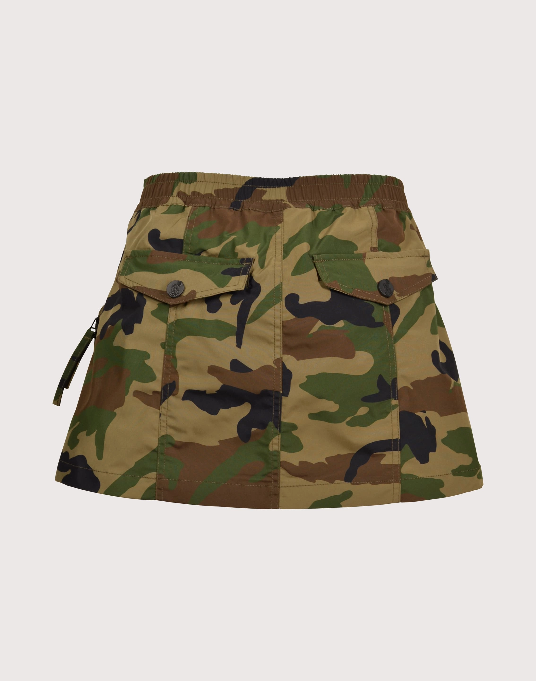 Fashion photography Grindhouse Nylon Cargo Camo Skirt