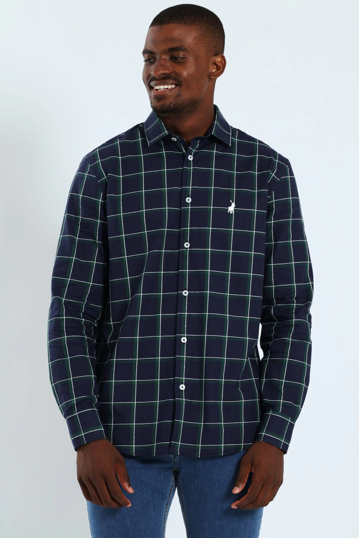 Farleigh Shirt - Navy Smart casual wear Wardrobe staples