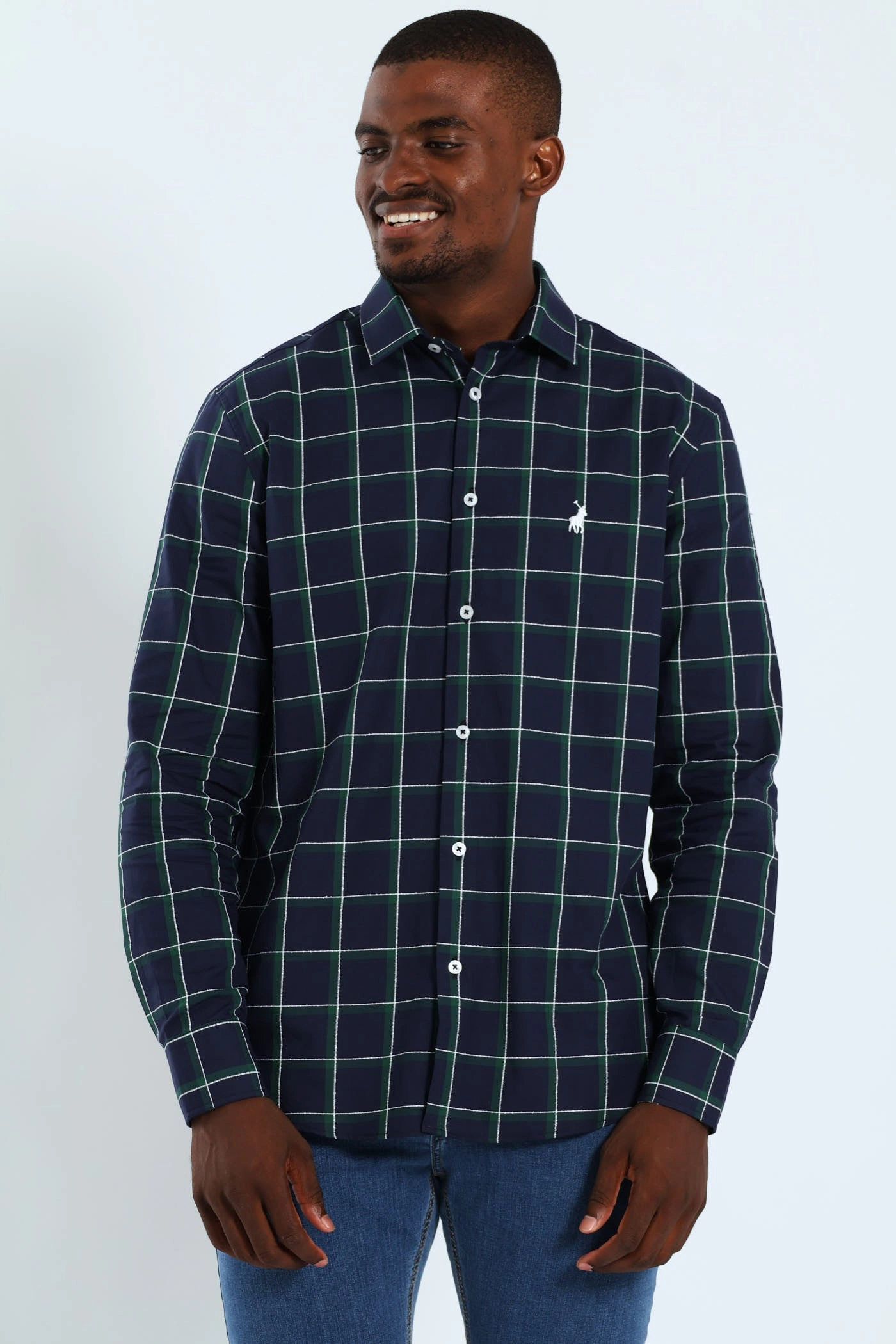 Smart fashion (wearables) Farleigh Shirt - Navy High - end fashion