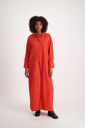 Fashion rental Maxi Shirt Dress - Orange Fashion trends by region
