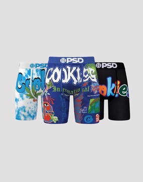 Fashion rental Psd Underwear Cookies Boxer Briefs 3-Pack Bohemian style items
