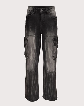 Fashion shows Grindhouse Wide Leg Cargo Denim Black Jeans Fashion culture