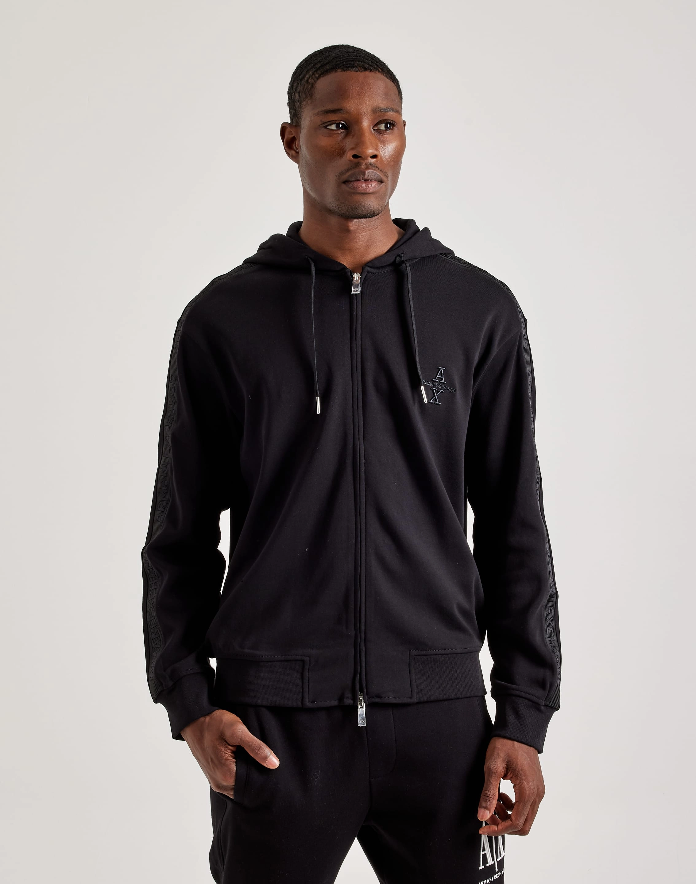 Fashion boutiques Armani Exchange Logo Tape Hoodie Printed fashion