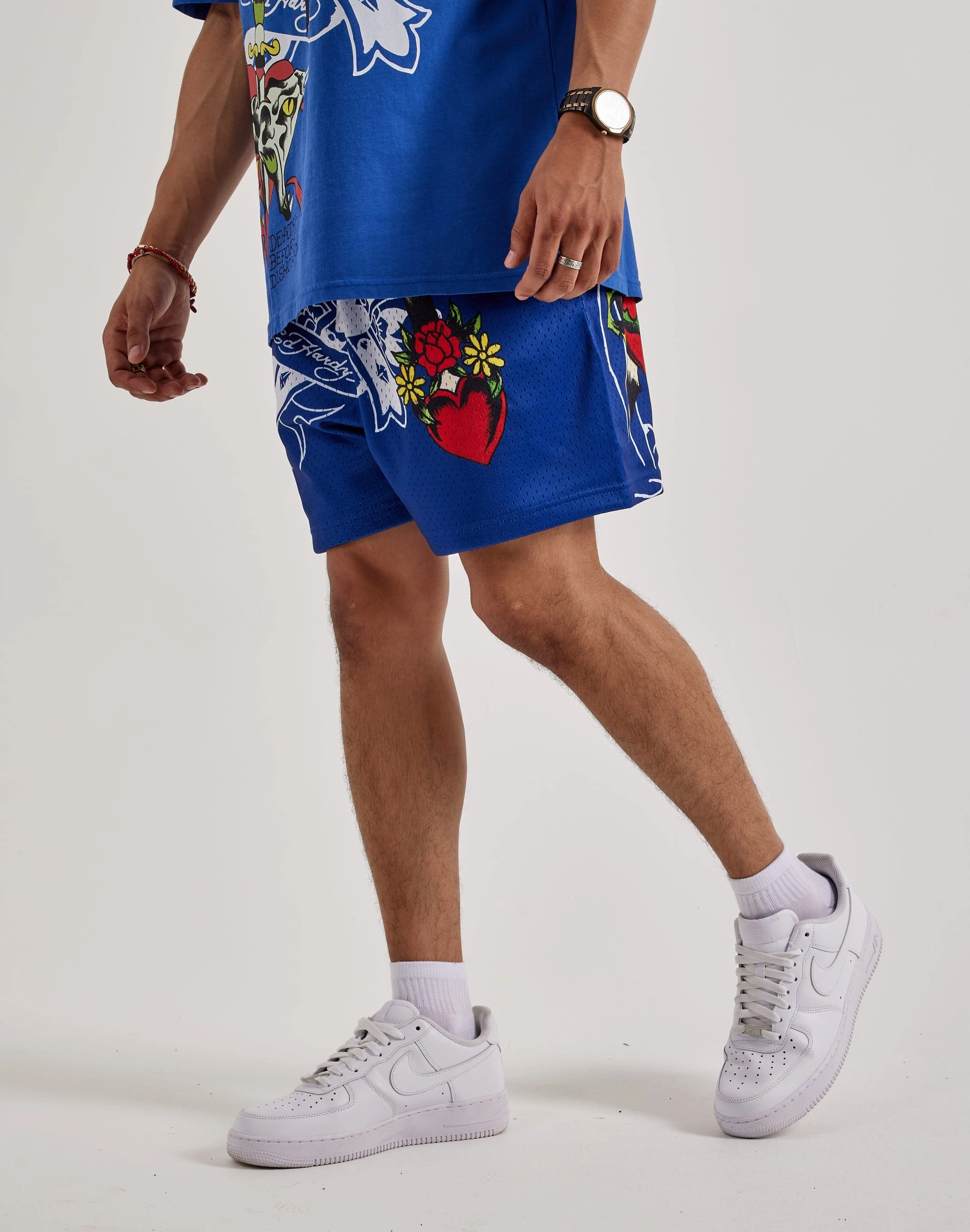 Fashion storage (wardrobes, hangers, etc.) Ed Hardy Cross Snake Mesh Shorts