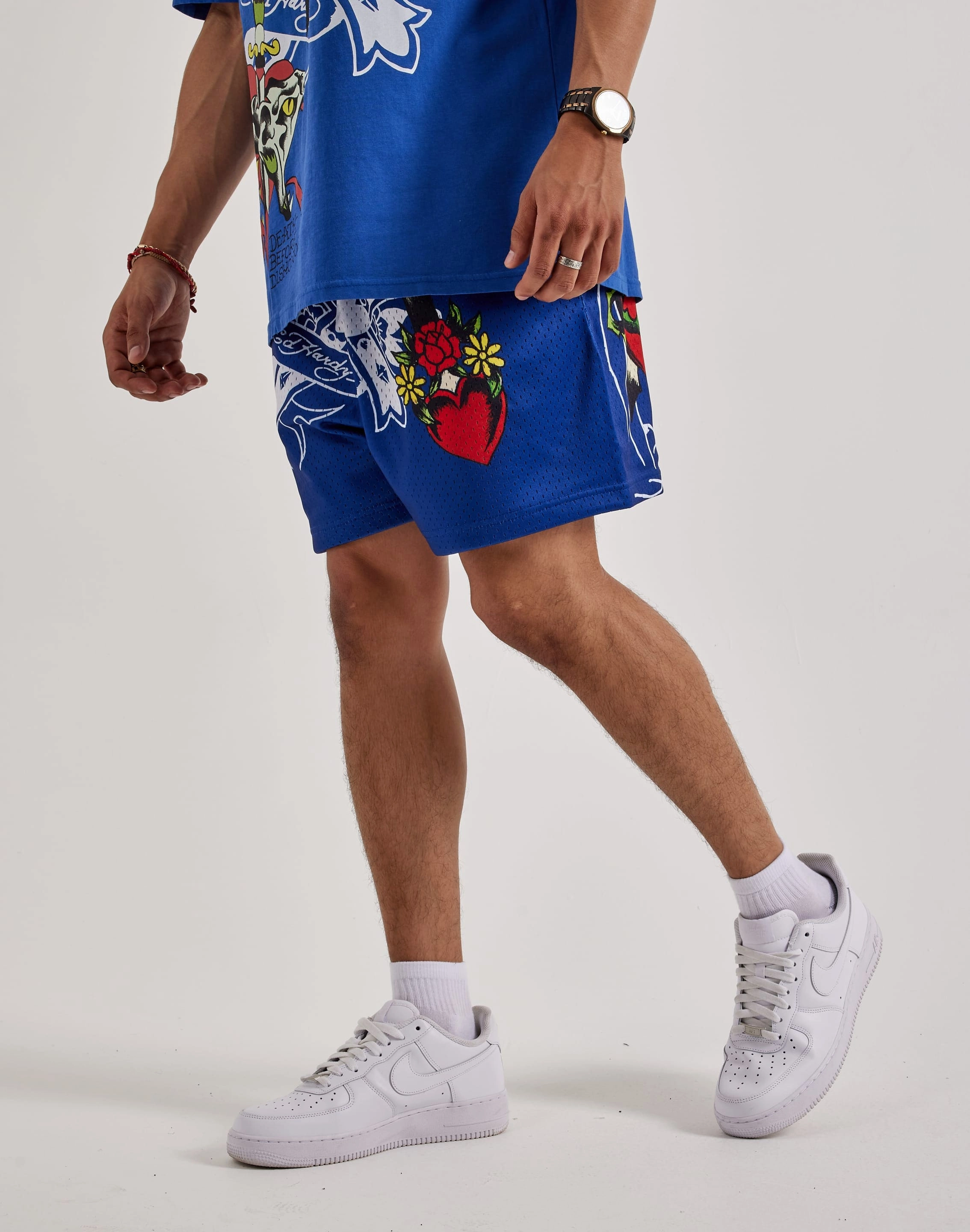 Fashion storage (wardrobes, hangers, etc.) Ed Hardy Cross Snake Mesh Shorts