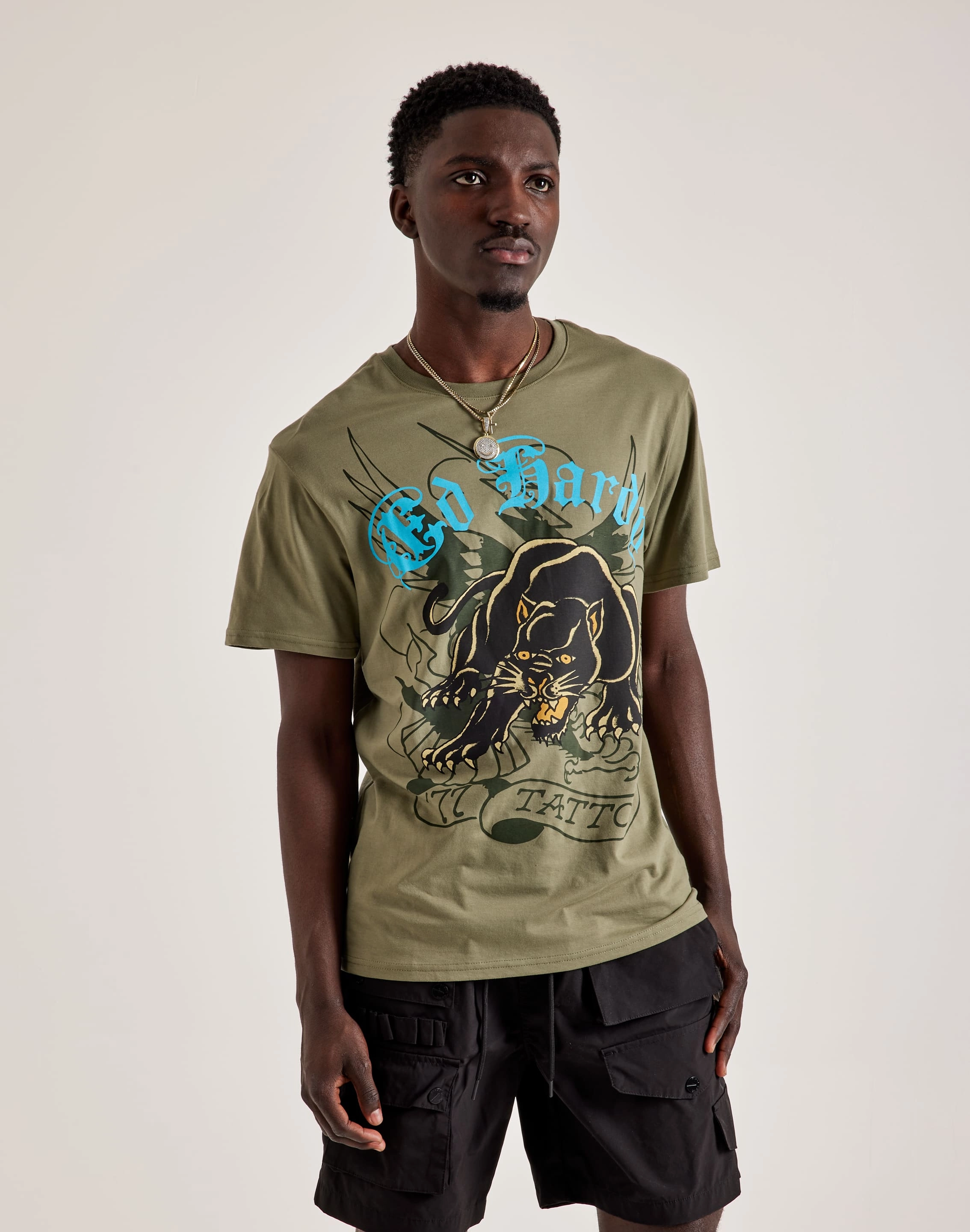 Fashion storage (wardrobes, hangers, etc.) Ed Hardy Crouching Panther Tee Patterned fashion (floral, stripes, etc.)