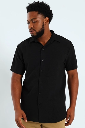 Fashion subscription services Crinkle Shirt - Black Evening wear