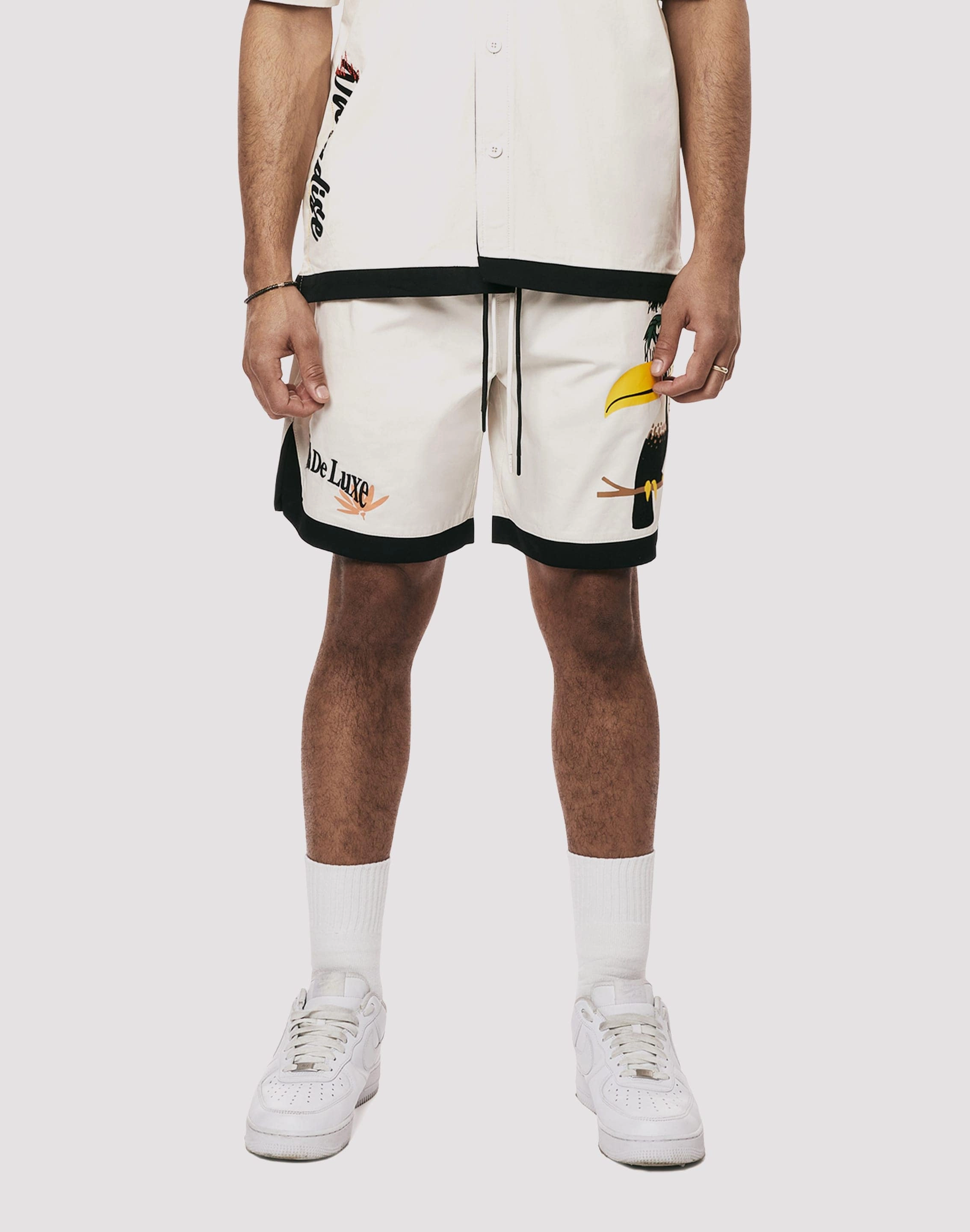 Grindhouse Parrot Resort Twill Chalk Short Fashion collections Best - selling fashion