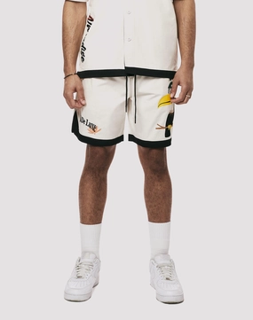 Fashion subscription services Grindhouse Parrot Resort Twill Chalk Short Leather - material fashion