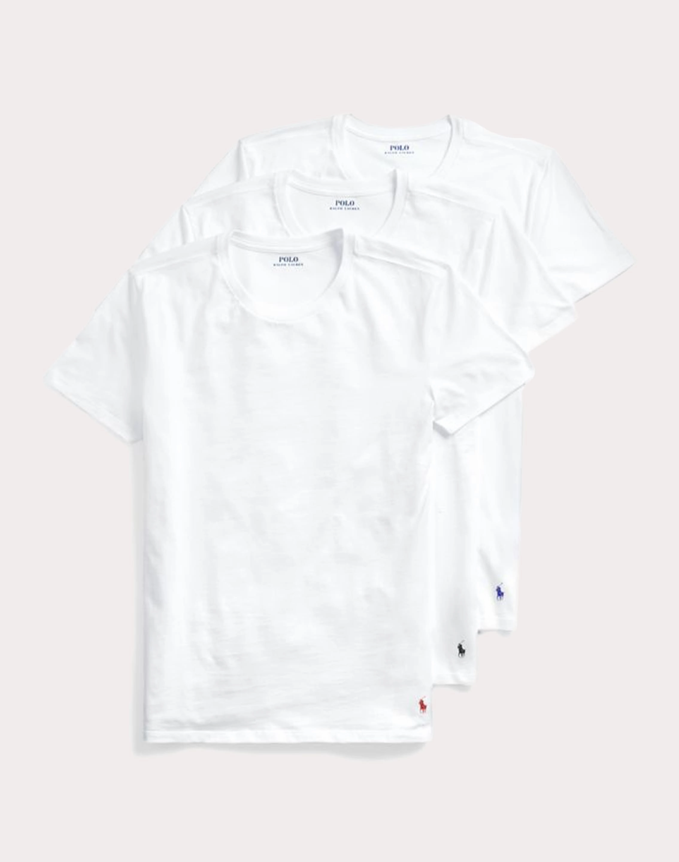 Polo Ralph Lauren Slim Fit Cotton Crewneck Tee 3-Pack Smart fashion (wearables) Recycled fashion materials