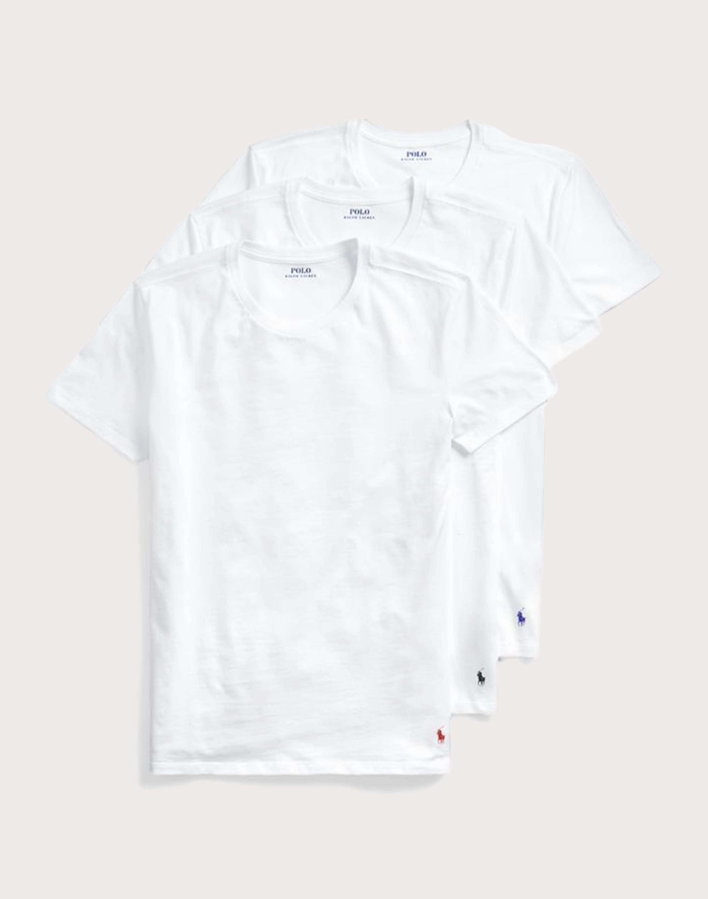 Runway fashion Polo Ralph Lauren Slim Fit Cotton Crewneck Tee 3-Pack Fashion rental