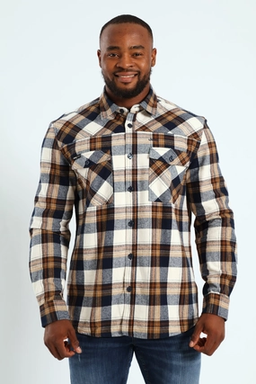 Fashion swaps Heavy Weight Flannel Shirt - Black Polyester - used fashion