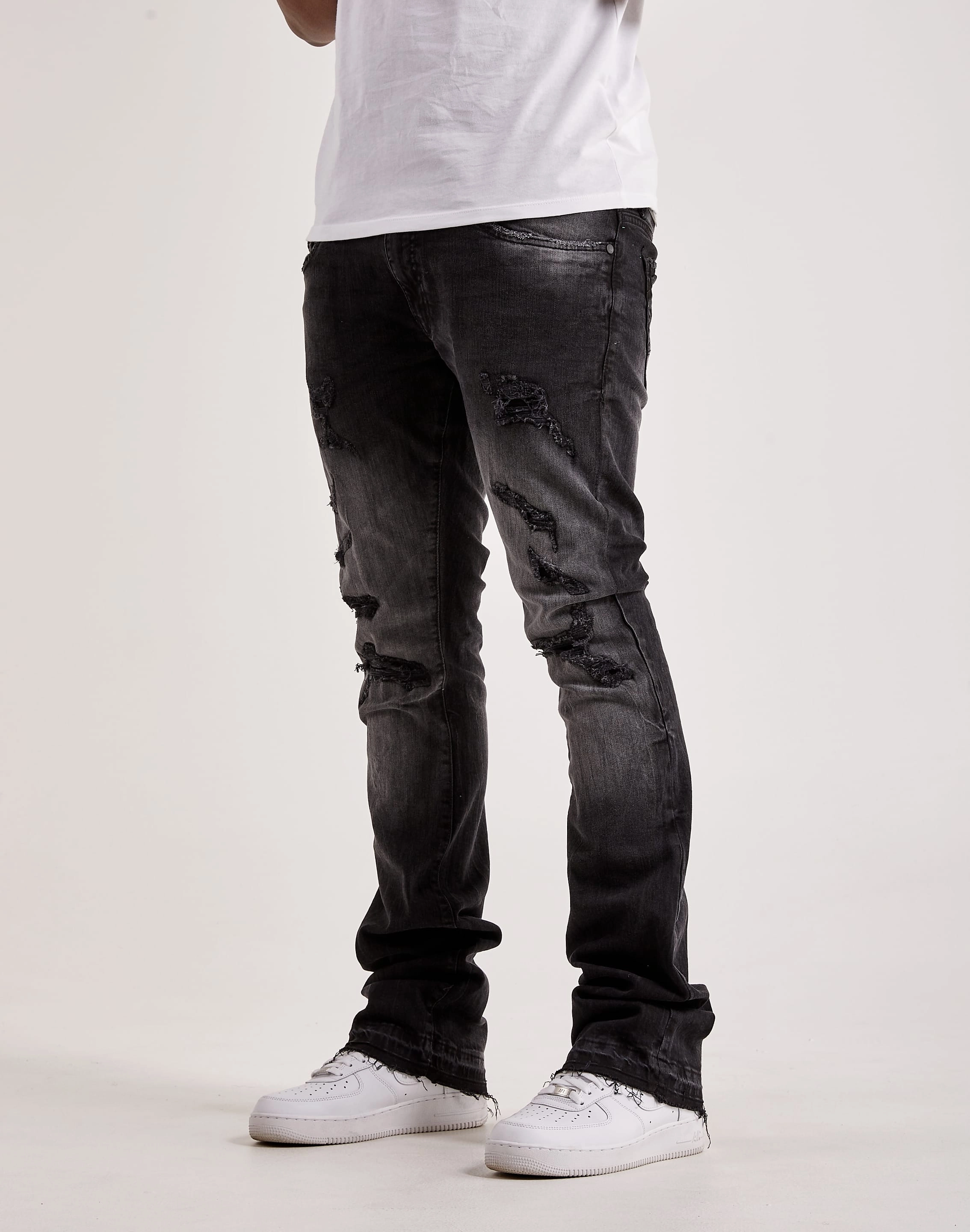 Fashion swaps Jordan Craig Stacked Denim Jeans Military - inspired fashion