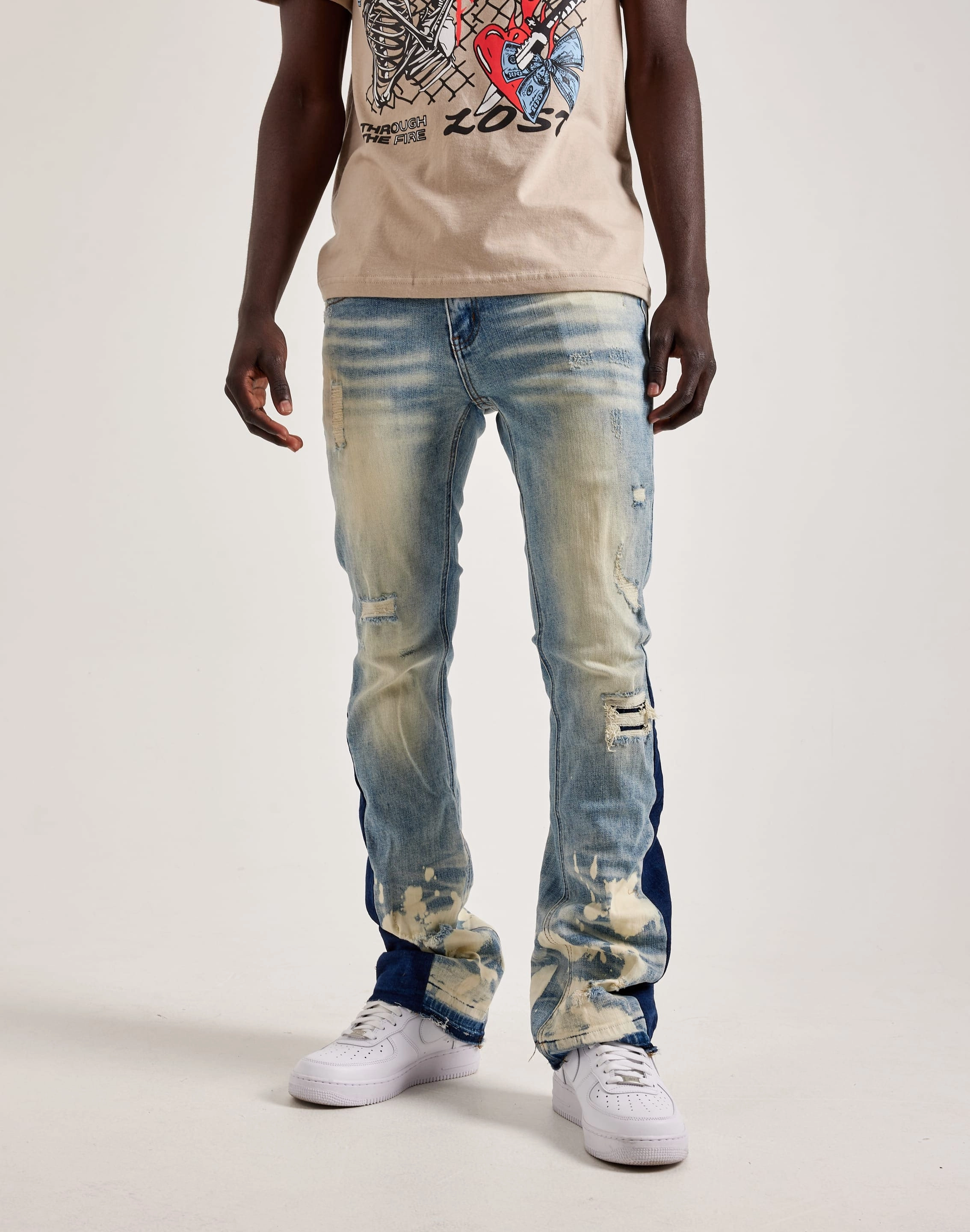 THRT Rolland Denim Jeans Wool - sourced fashion Beaded fashion items
