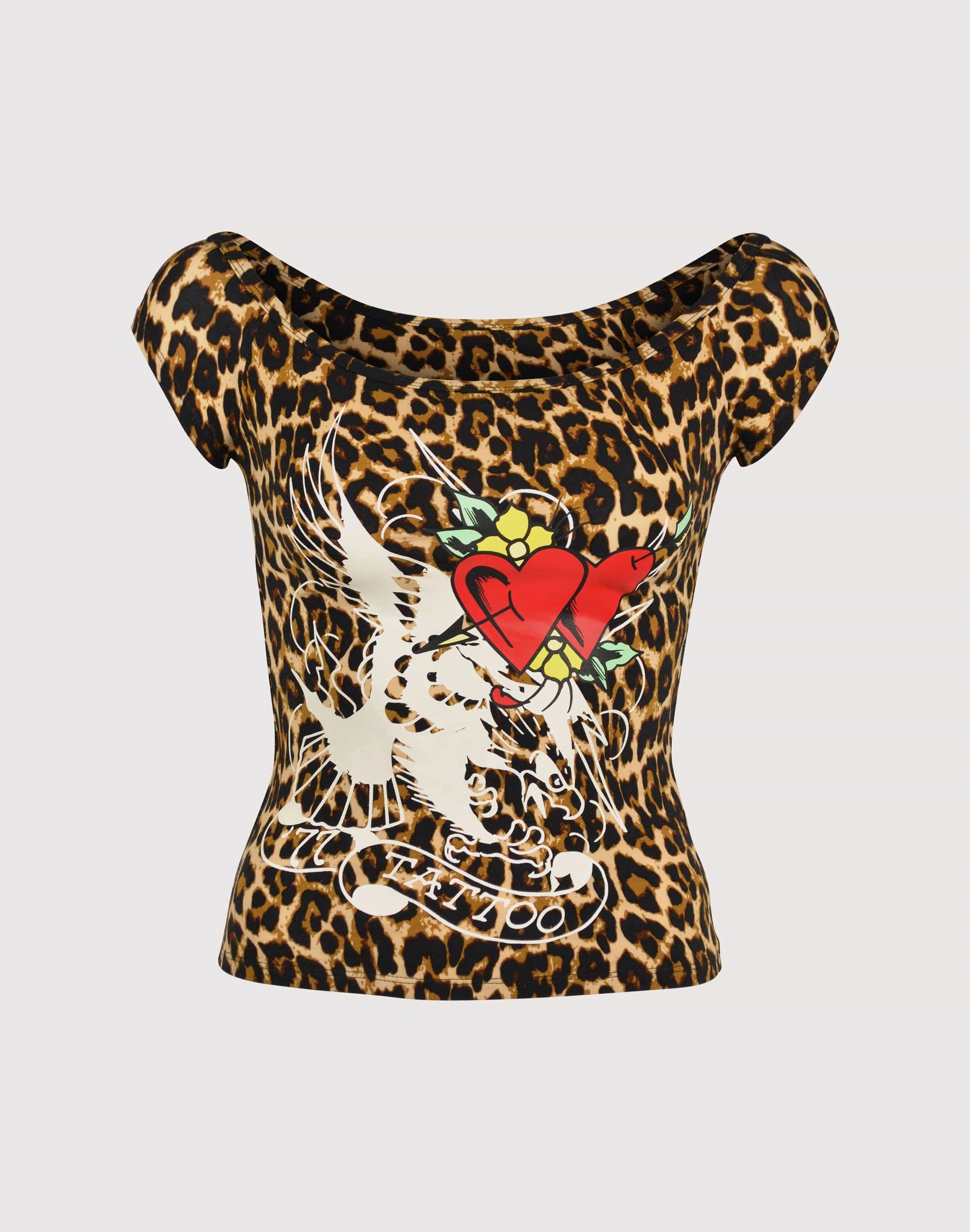 Fashionable goods Ed Hardy Leo Heart Shirt Fashion labels