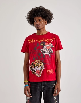 Fashionable goods Ed Hardy  Tiger Skull Shorts Sleeve Tee Apparel finds