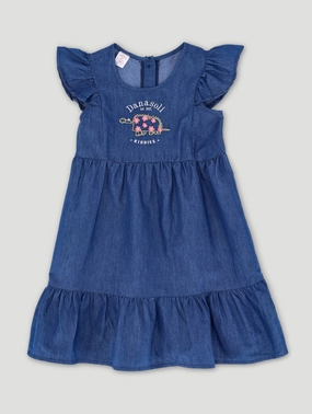 Fashionable options Pre-Girls Danasoli Chambre Dress - Blue Fashion trends by region