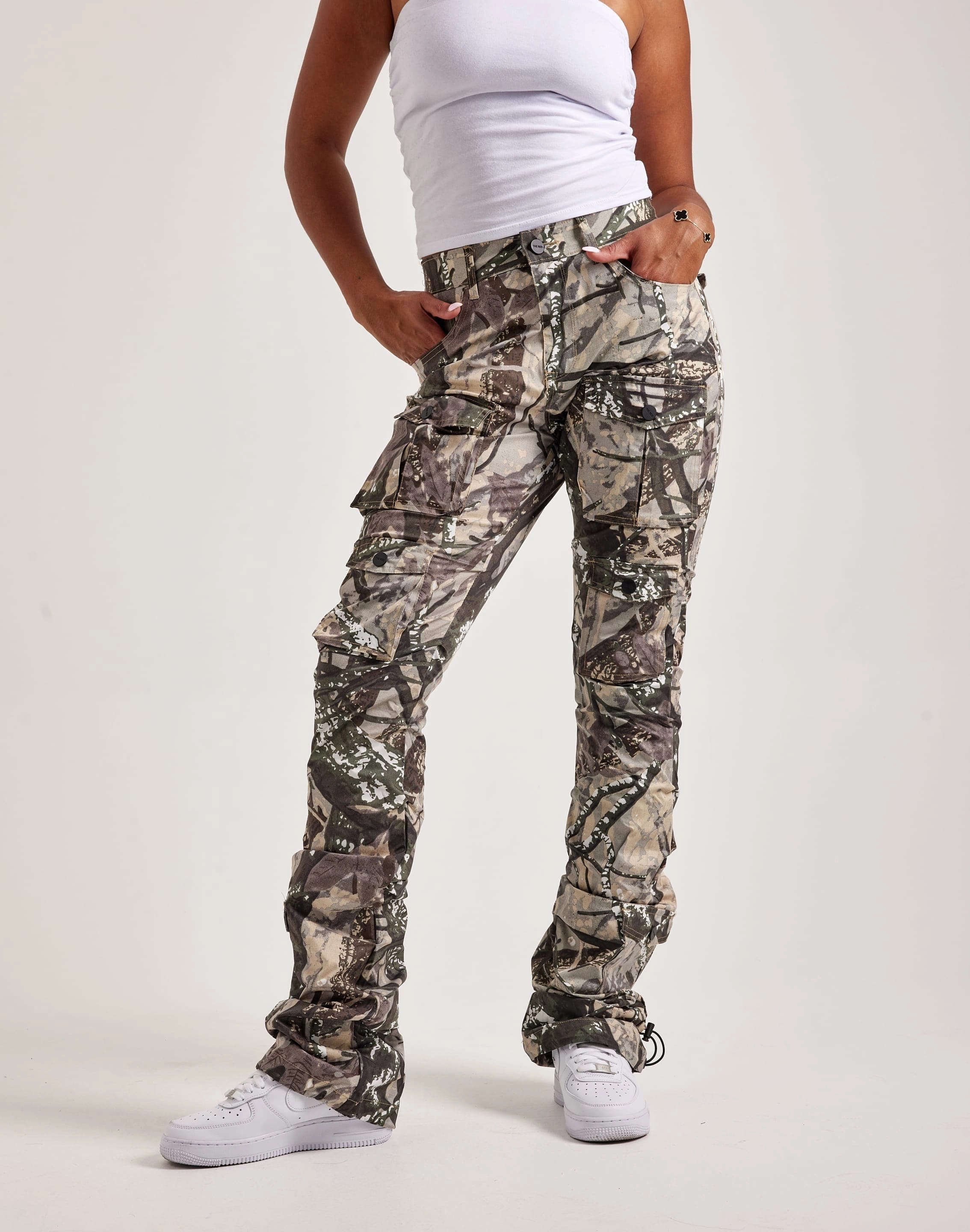 Smoke Rise Stacked Nylon Cargo Pants Fashion technology Fashion essentials