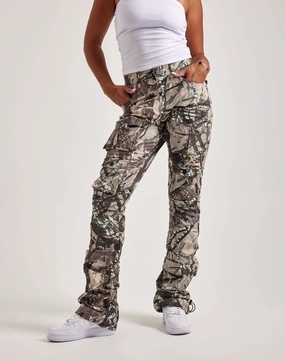 Fashionable options Smoke Rise Stacked Nylon Cargo Pants Bohemian style items