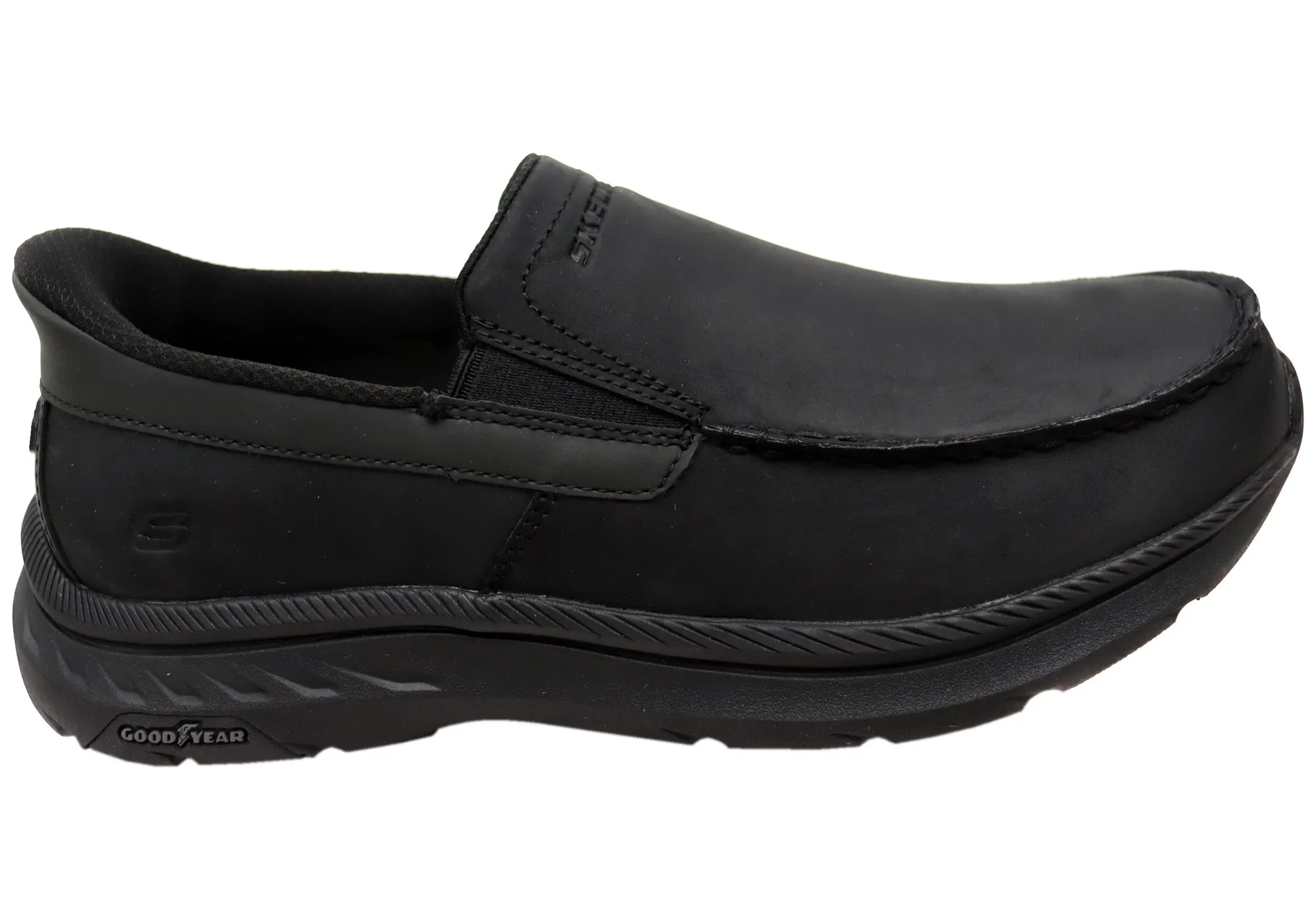 Filters Skechers Mens Slip Ins Pollard Osgood Extra Wide Fit Leather Shoes Women's Grooming