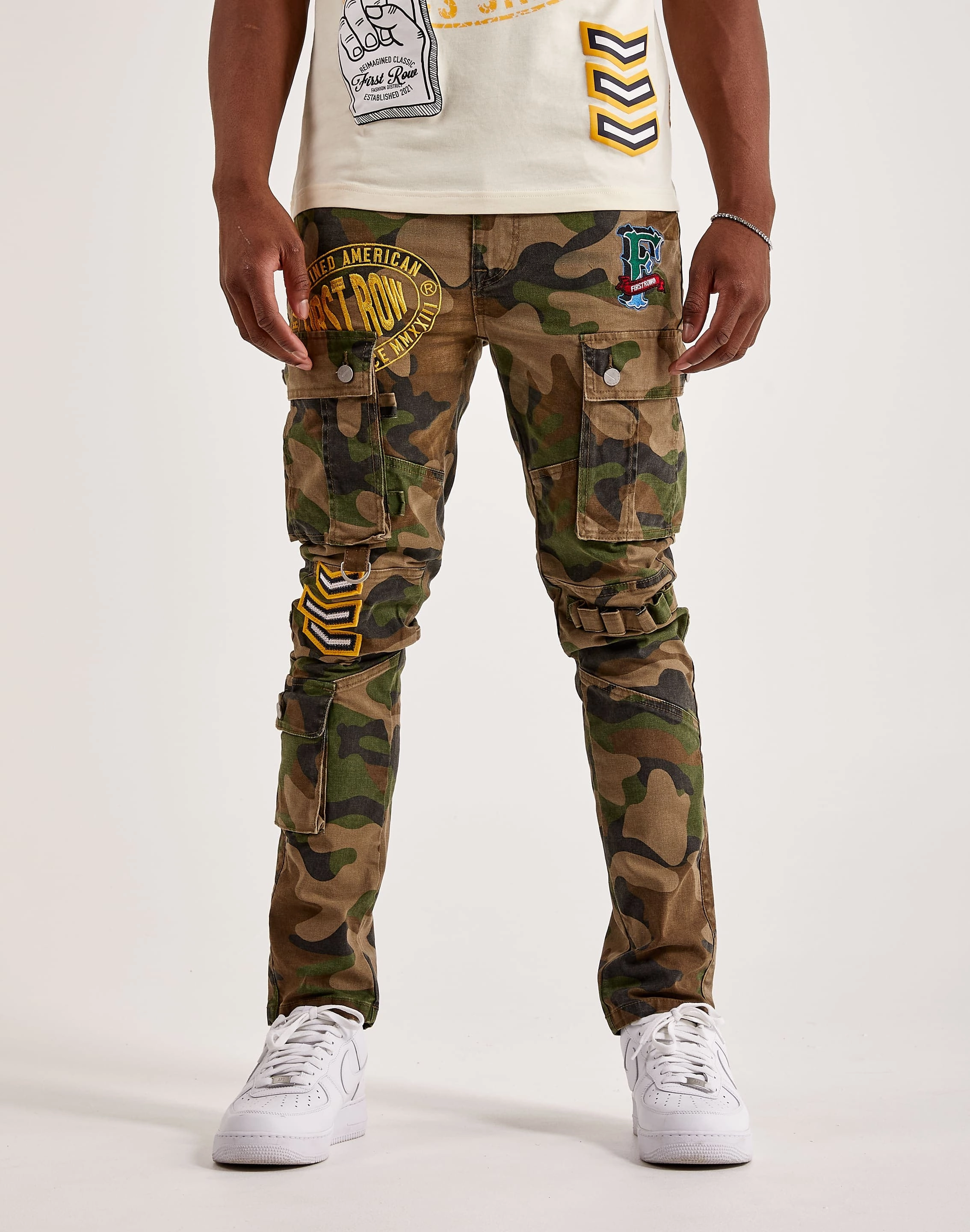 First Row Cargo Pants Fashion for all body types Cotton - made fashion