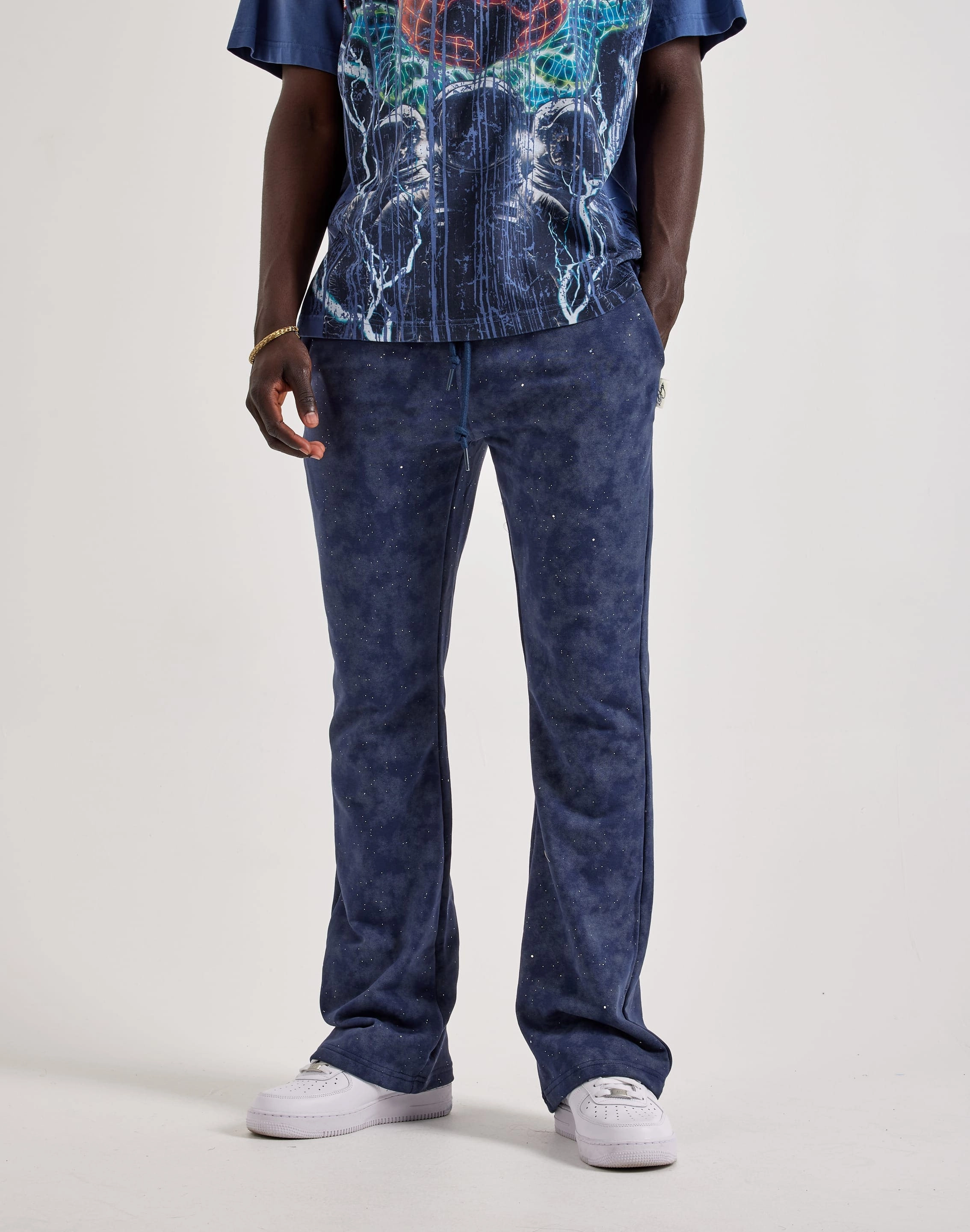 BKYS Washed Fleece Flare Pants Evening wear Fashion trends